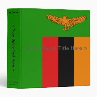 Zambia Flag Binder
