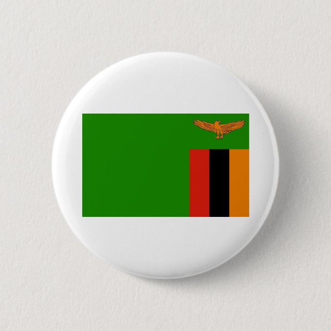 Zambia Flag Button (Front)
