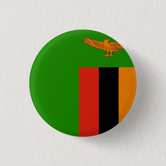 Zambia Flag Button (Front)