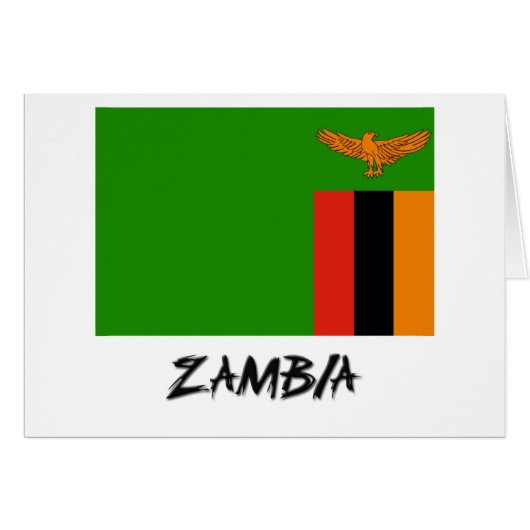 Zambia Flag Cards (Front Horizontal)