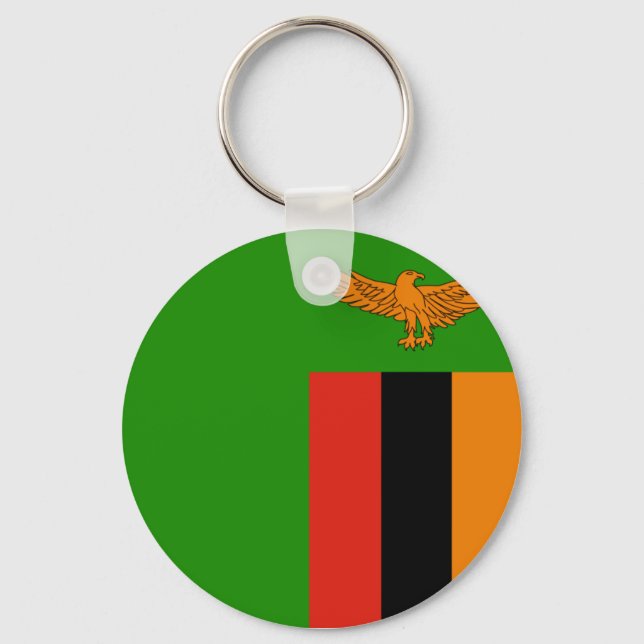 zambia flag keychain (Front)