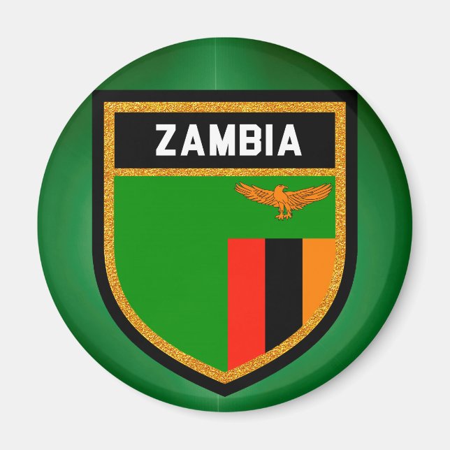Zambia Flag Magnet (Front)