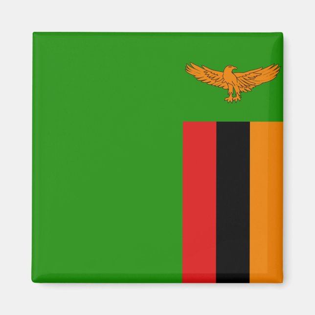 Zambia Flag Magnet (Front)