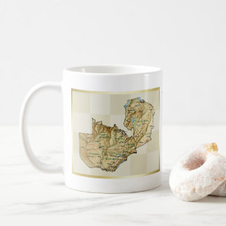 Zambia Flag + Map Mug