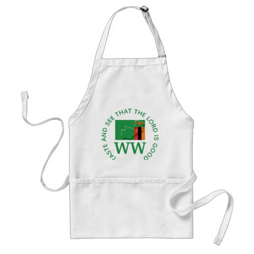 ZAMBIA Flag MONOGRAM Customized Scripture Adult Apron