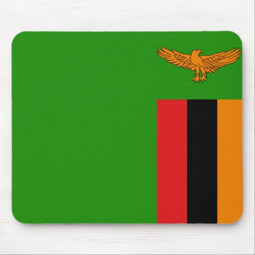 Zambia Flag Mousepad