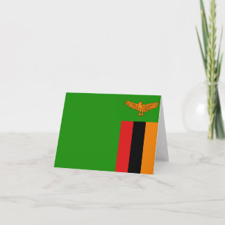 Zambia Flag Notecard