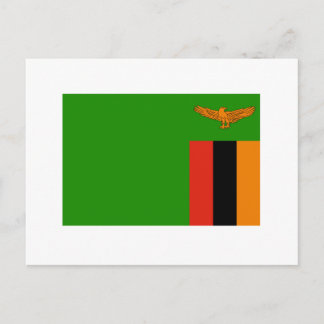 Zambia Flag Postcard