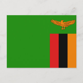 Zambia Flag Postcard