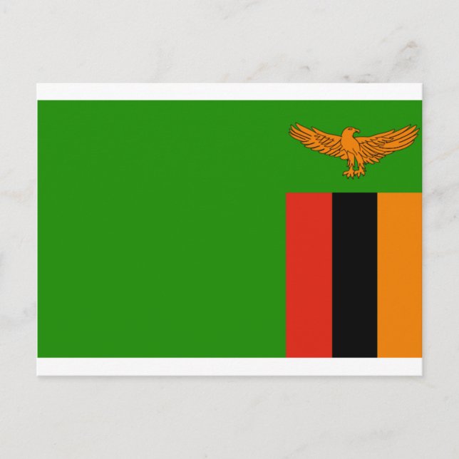 zambia flag postcard (Front)