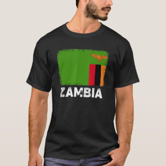 Zambia Flag Support Zambian People Women Men T-Shirt