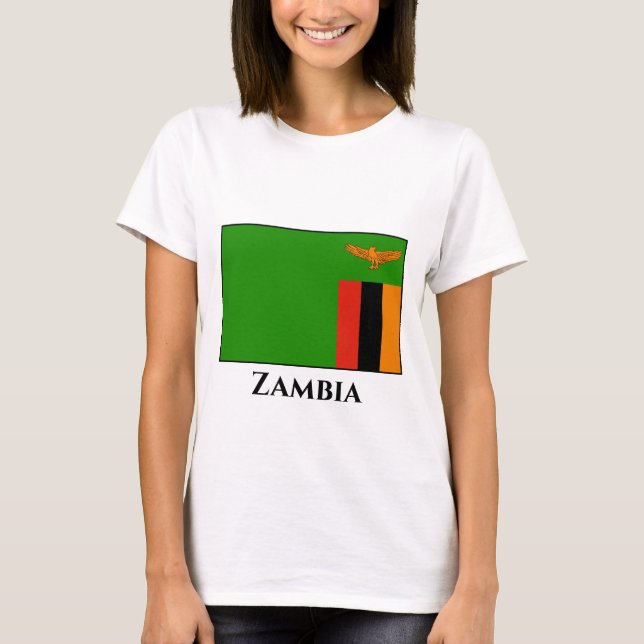 Zambia Flag T-Shirt (Front)