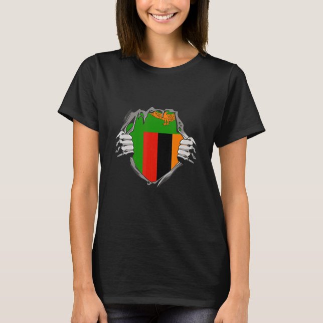 Zambia flag T-Shirt (Front)