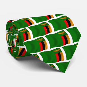 Zambia Flag Tie