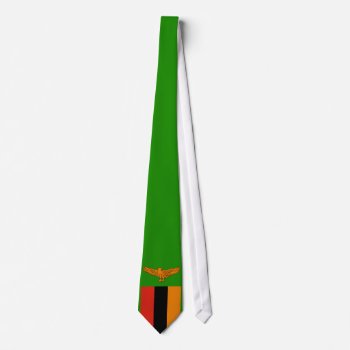 Zambia Flag Tie by GrooveMaster at Zazzle