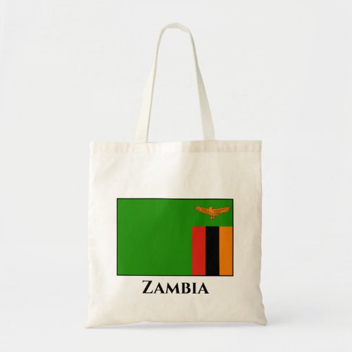 Zambia Flag Tote Bag