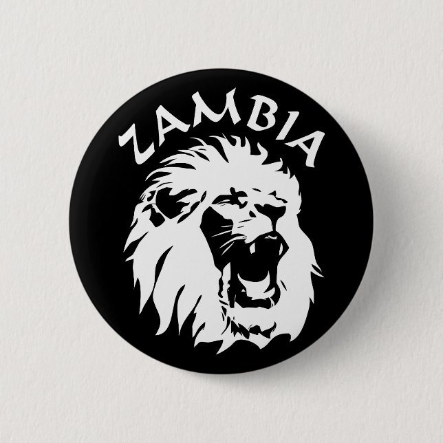 Zambia Lion Button (Front)