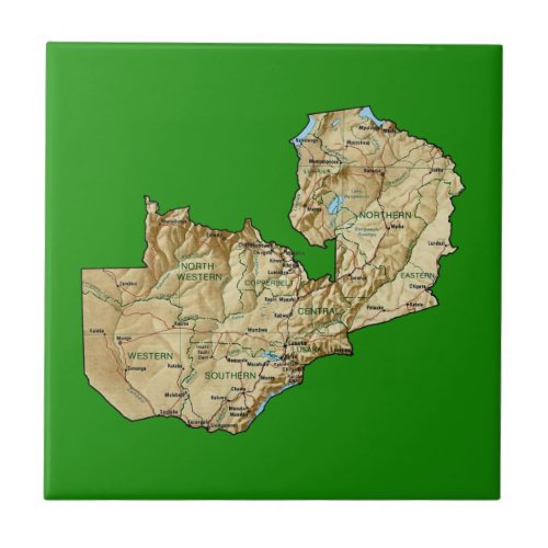Zambia Map Tile