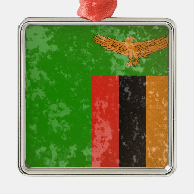 Zambia Metal Ornament (Front)