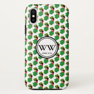 ZAMBIA Monogram Abundant Life Scripture John 10:10 iPhone XS Case