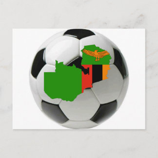 Zambia national team postcard