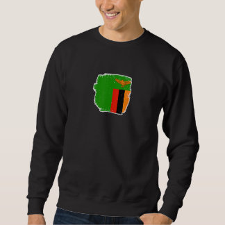 Zambia Proud Zambian Flag 2 Sweatshirt