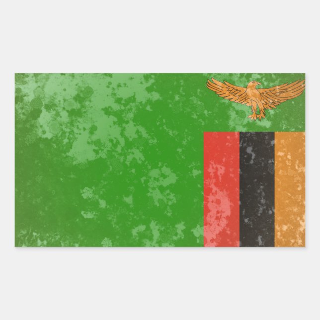 Zambia Rectangular Sticker (Front)