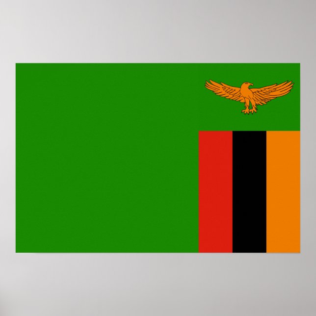 Zambia – Zambian Flag Poster (Front)