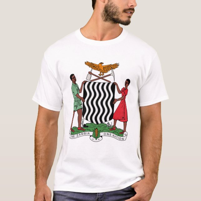 Zambian coat of arms T-Shirt (Front)