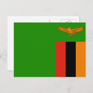 Zambian Flag, Flag of Zambia Postcard