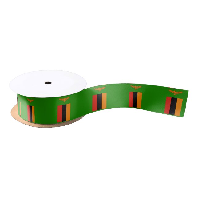 Zambian flag ribbon (Spool)