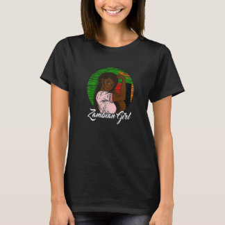 Zambian Flag Zambi Zambian Girl T-Shirt