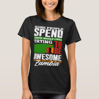 Zambian Zambia Zambian Flag Quote T-Shirt