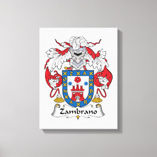 Zambrano Family Crest Canvas Print