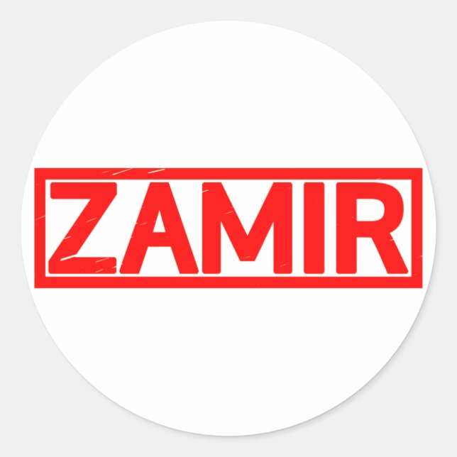 Zamir Stamp Classic Round Sticker (Front)