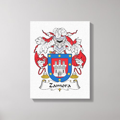 Zamora Family Crest Canvas Print