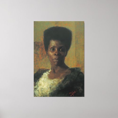 Zamorka Black Girl Anton Azbe Art Canvas Print