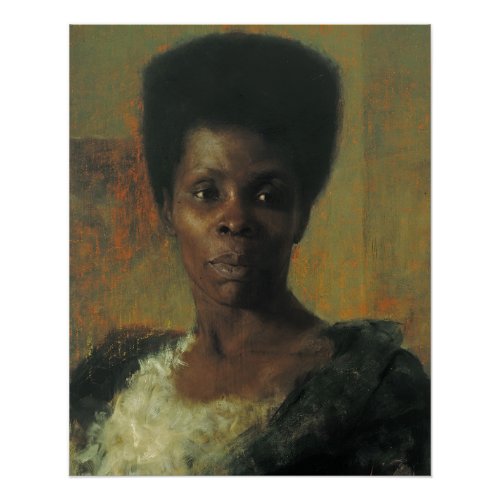 Zamorka Black Girl Anton Azbe Art Poster