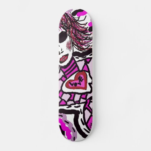 Zan Hanhof Anime Girl Skateboard