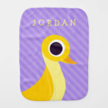 Zander the Duck Baby Burp Cloth