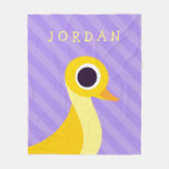 Zander the Duck Fleece Blanket
