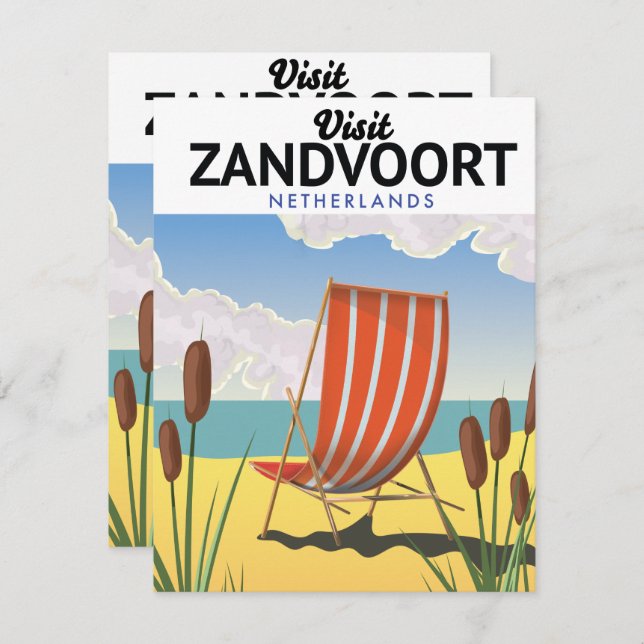 Zandvoort Netherlands travel poster (Front/Back)