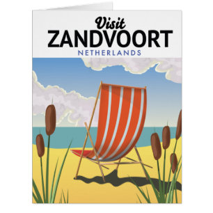 Zandvoort Netherlands travel poster Cards