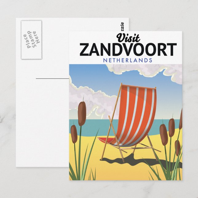 Zandvoort Netherlands travel poster Postcard (Front/Back)