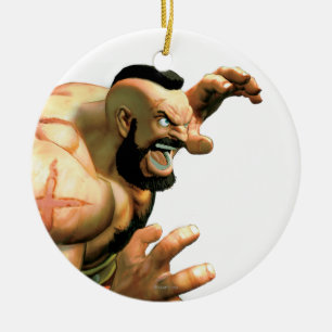 Zangief Ready to Grab Ceramic Ornament