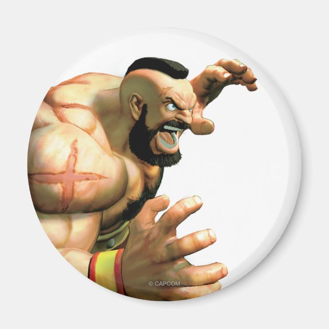 Zangief Ready to Grab Magnet (Front)
