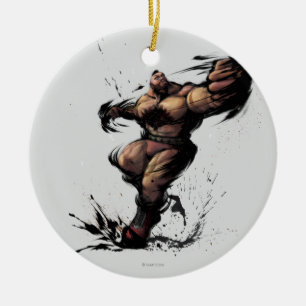 Zangief Spin Ceramic Ornament