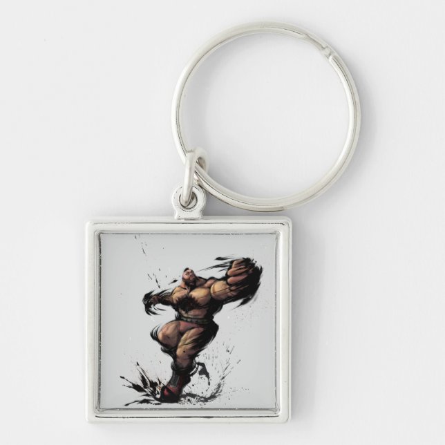 Zangief Spin Keychain (Front)
