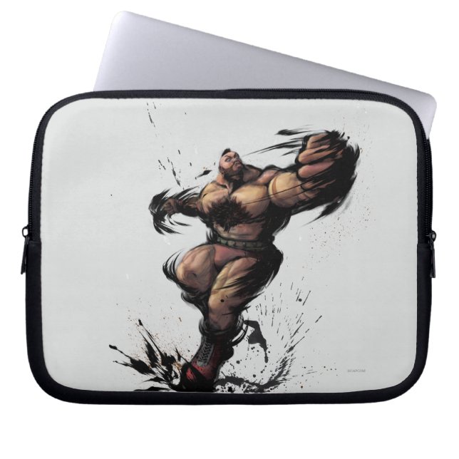 Zangief Spin Laptop Sleeve (Front)
