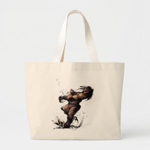 Zangief Spin Large Tote Bag